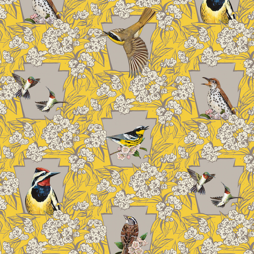 bird conservation inspired textile pattern