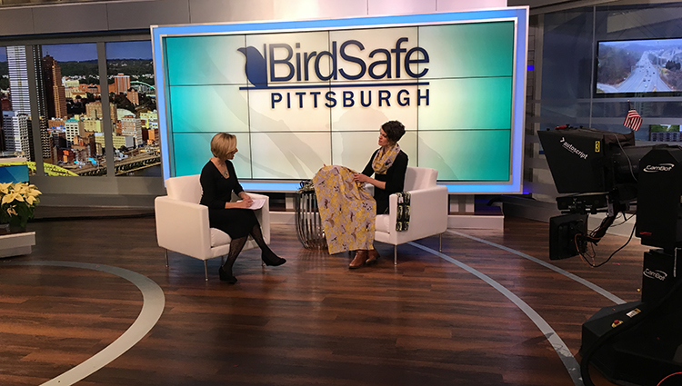 CMNH artist-in-residence Ashley Cecil is interviewed on KDKA's Pittsburgh Today Live