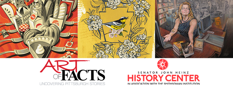 Artist Ashley Cecil participates in Art of Facts, an exhibition at the Heinz History Center